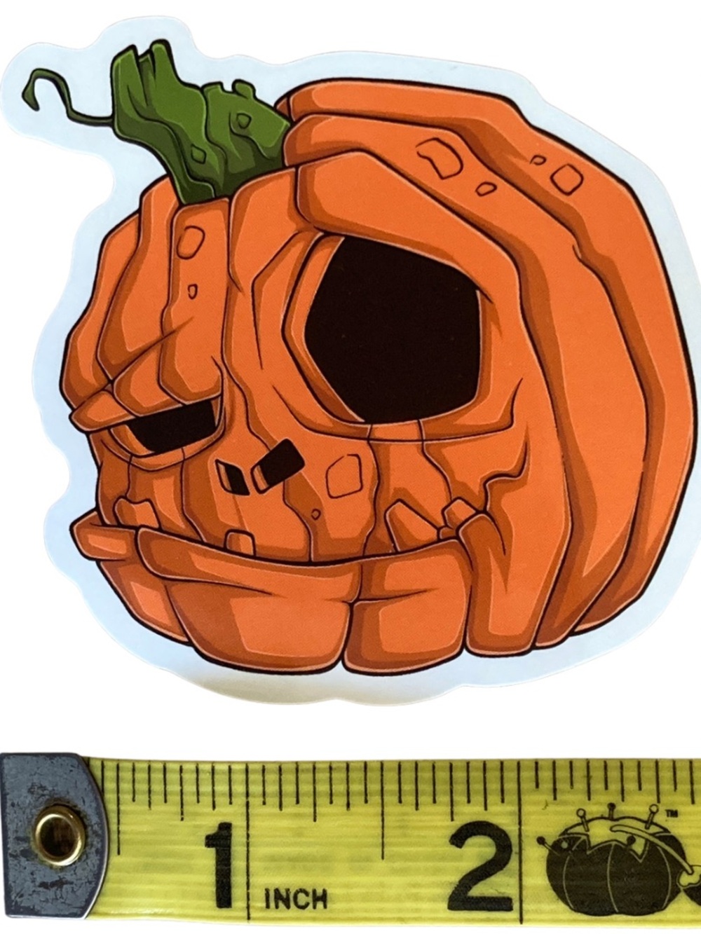 Large Bumpy Jack-O-Lantern Halloween Sticker - Picture 3 of 3